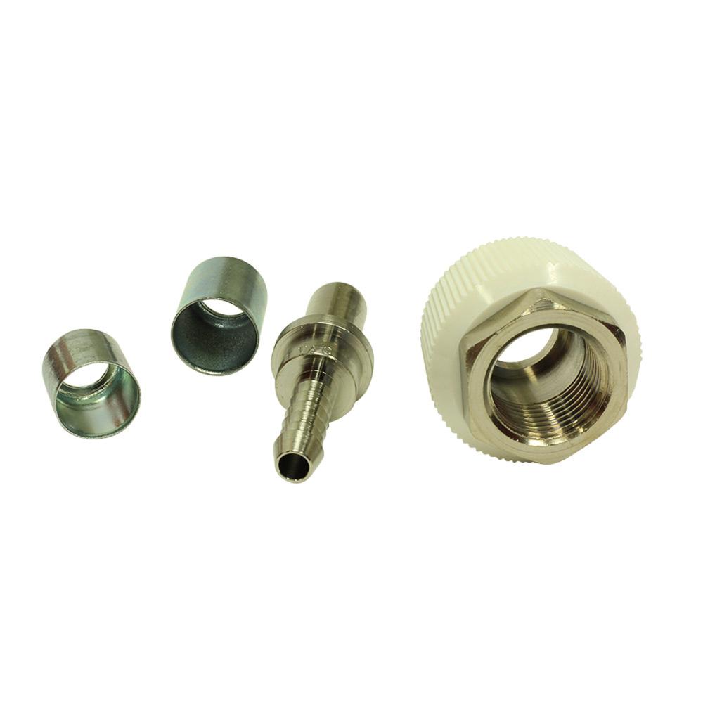 带 Nut Glan和O型圈和 FER SDP的 H-I-T FEM VAC 1/4 软管套件 带 Nut Glan和O型圈和 FER SDP的 H-I-T FEM VAC 1/4 软管套件